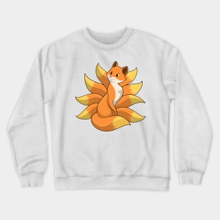 Fox with 9 Fox tails Crewneck Sweatshirt